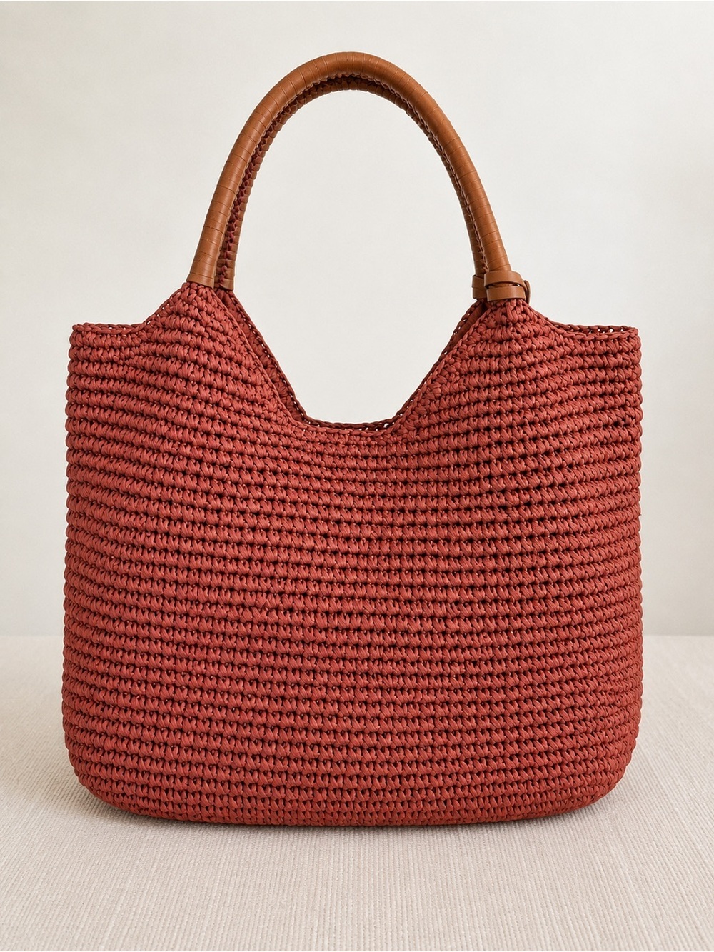 Tommy Bahama | Brick Red Woven Hobo Style Coastal Summer - Picture 5 of 9
